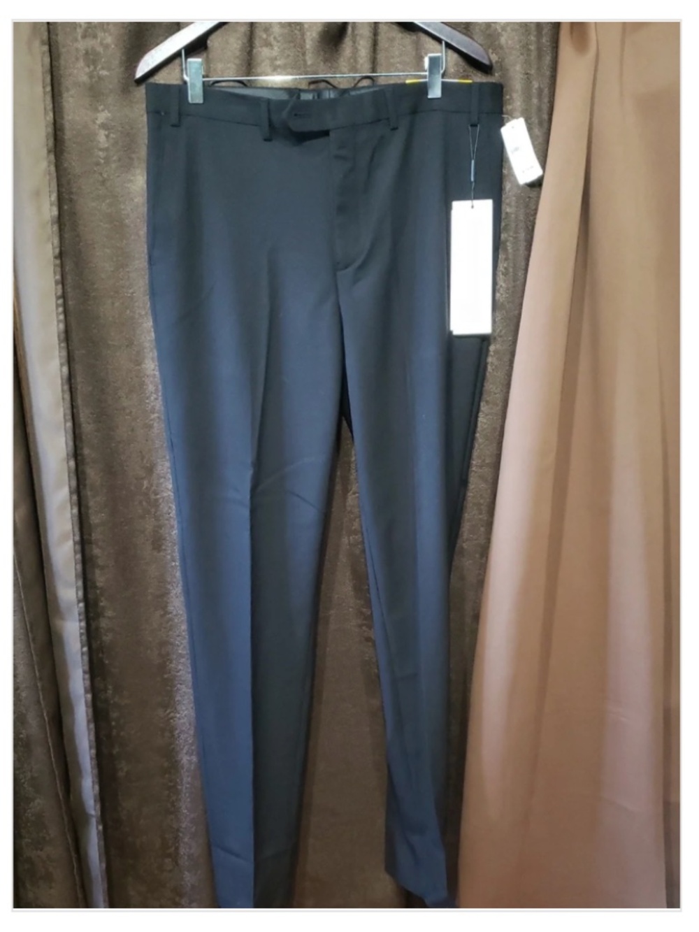 Calvin Klein Formal Dress Pants Men's Size 36" X 34" NWT Jayden Noir Skinny Fit
